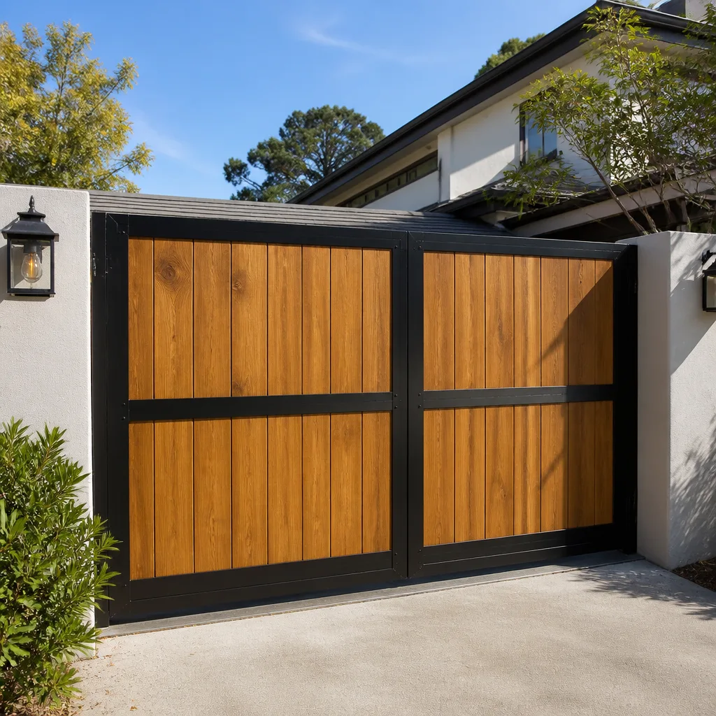 Wood & steel frame